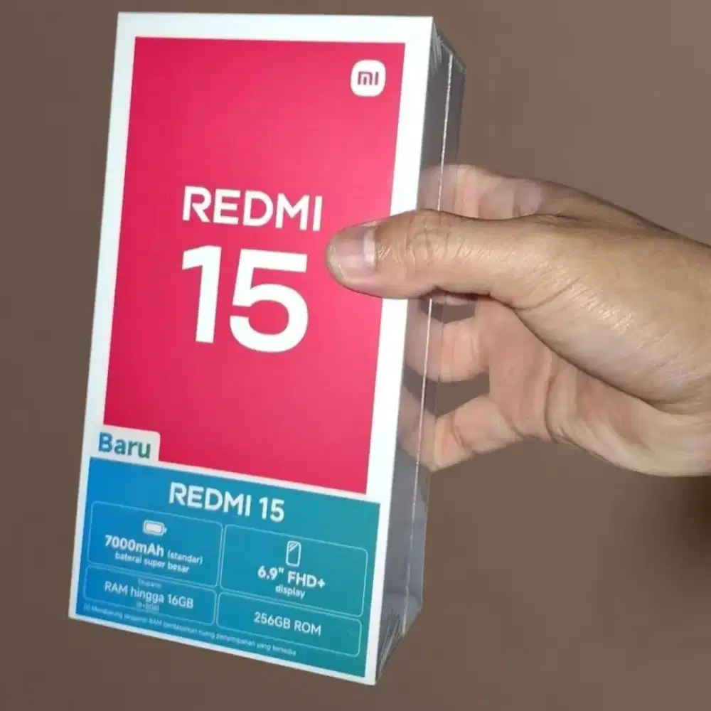 XIAOMI REDMI 15 8GB/256GB BARU SEGEL BOX GARANSI RESMI