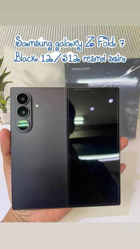 Samsung Galaxy Z fold 7 12/512 Jetblack resmi sein