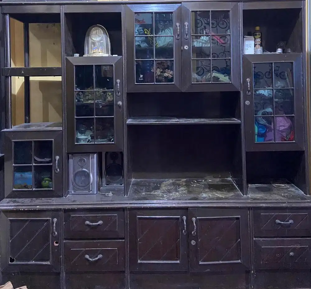 Buffet asli kayu jati