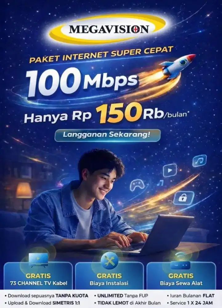 MEGAVISION PAKET INTERNET SUPER CEPAT