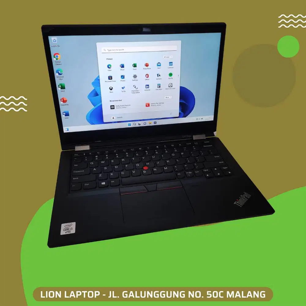 RAM 16GB Core i5 Gen10 Flip 360° SSD 256GB Lenovo Thinkpad YOGA L13 [2