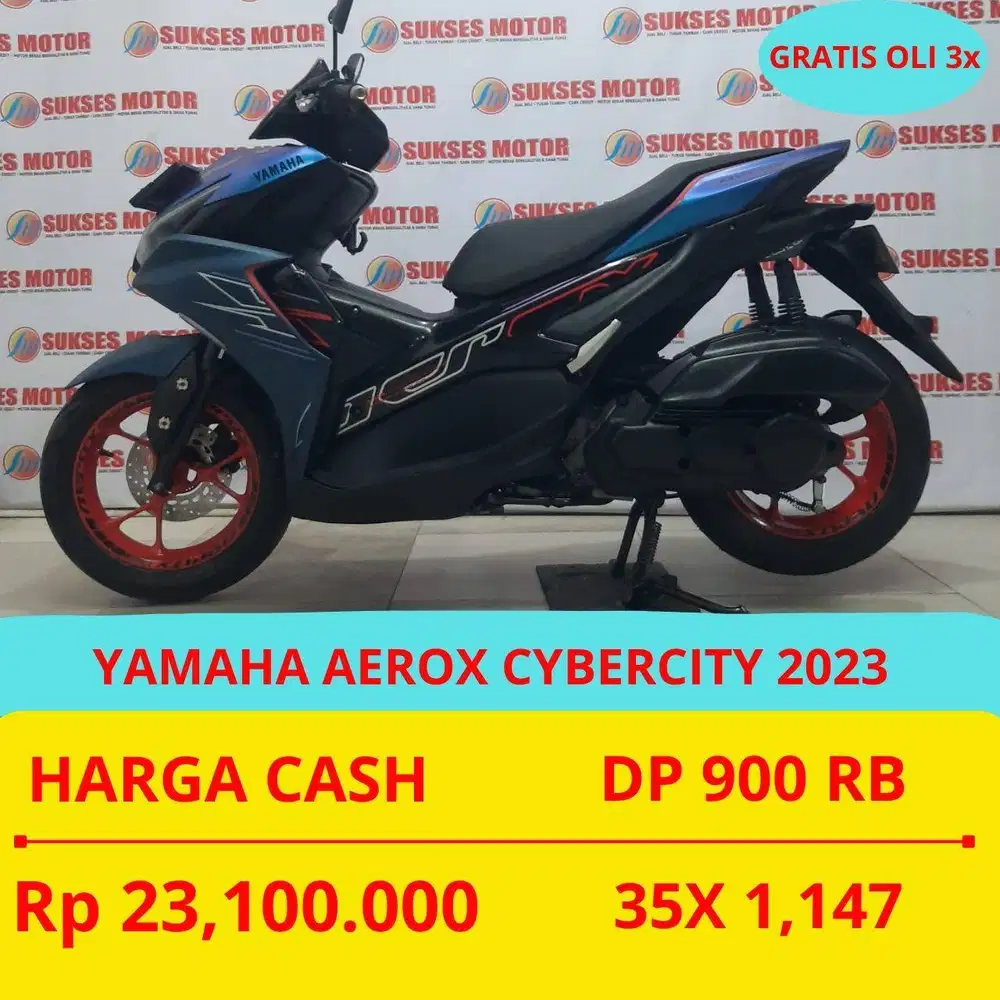 YAMAHA AEROX CYBERCITY 2023 DP MURAH 900 RIBU GUYS