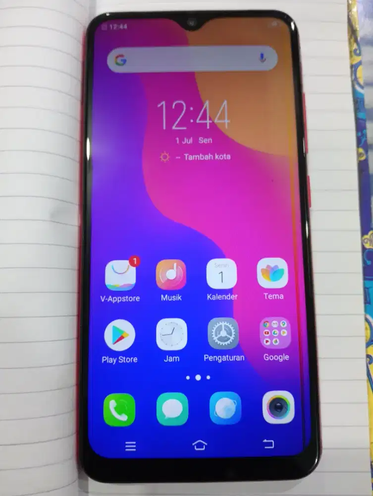 Jual Vivo Y95 Ram 4/32 mesin normal, Lcd bergaris