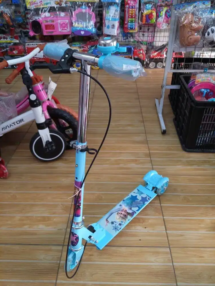 mainan anak scooter besi roda 2