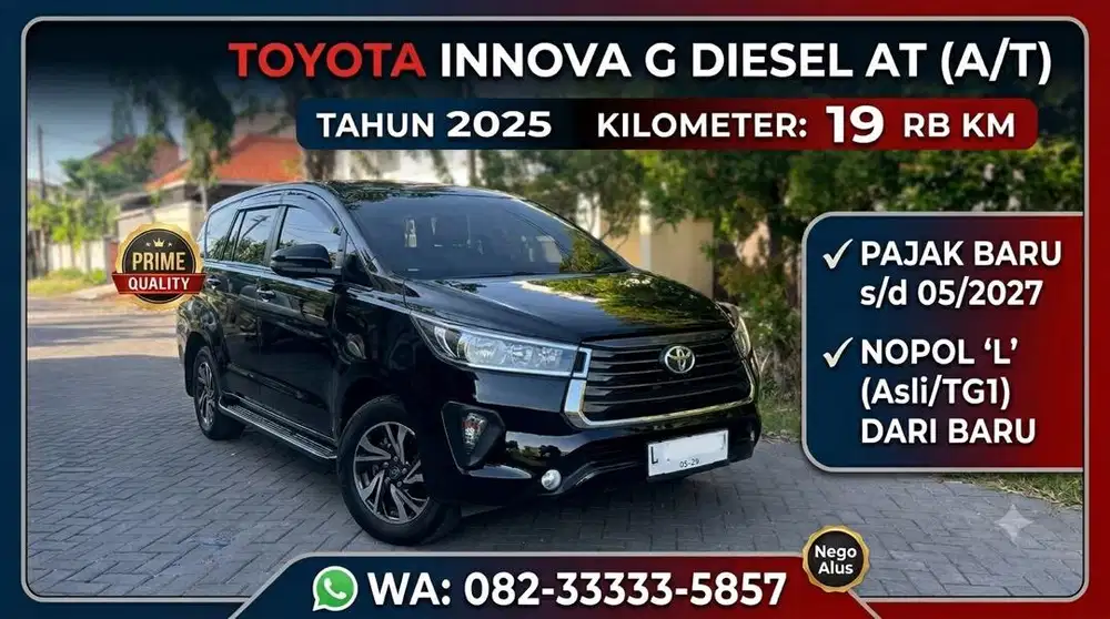 Km19rb innova G dsl AT 2025 (L) tg1 dr baru inova reborn full ori
