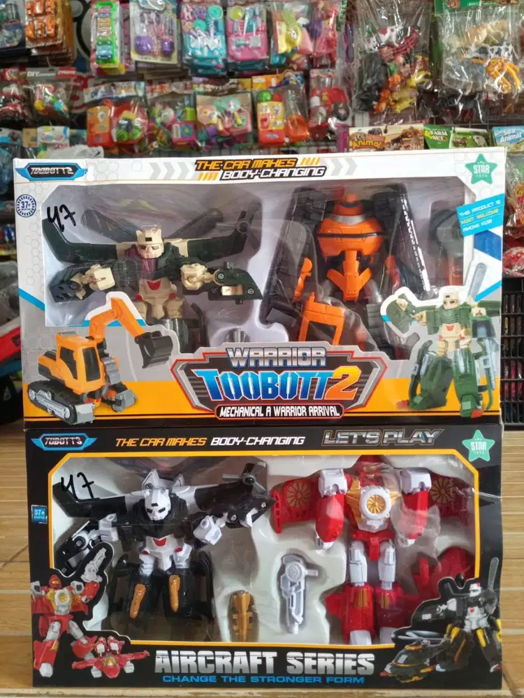 mainan anak robbot aircraft series isi 2