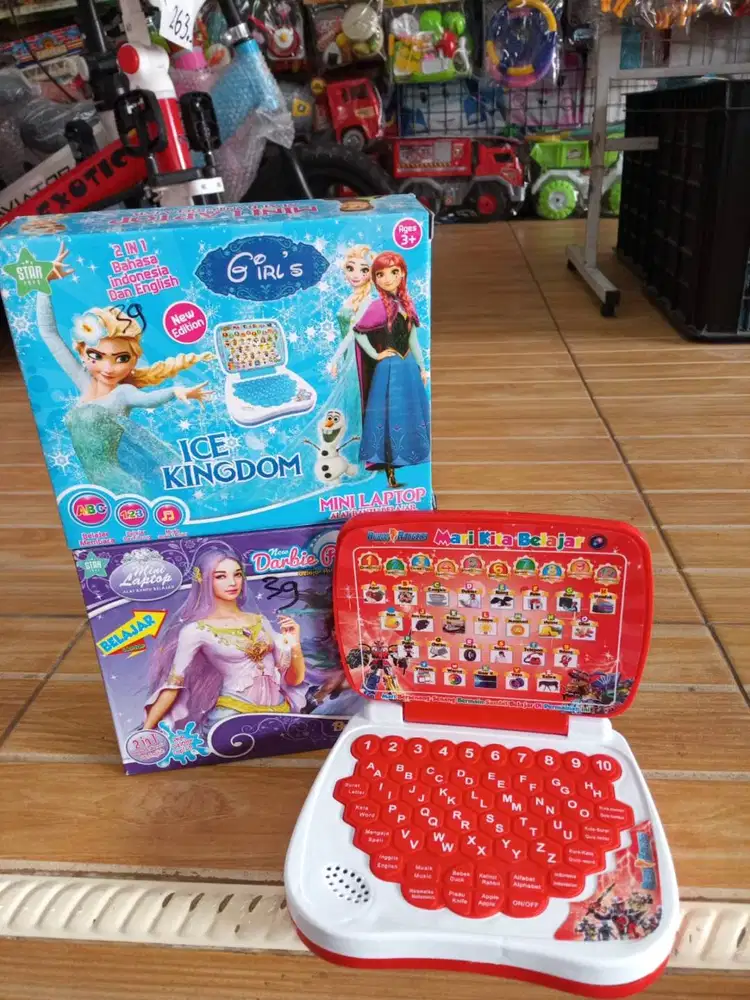 mainan anak laptopp mini