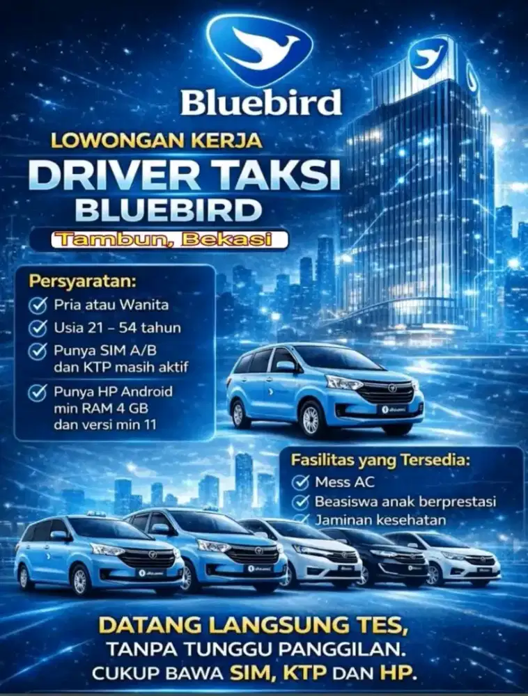 LOWONGAN DRIVER BLUEBIRD 2026