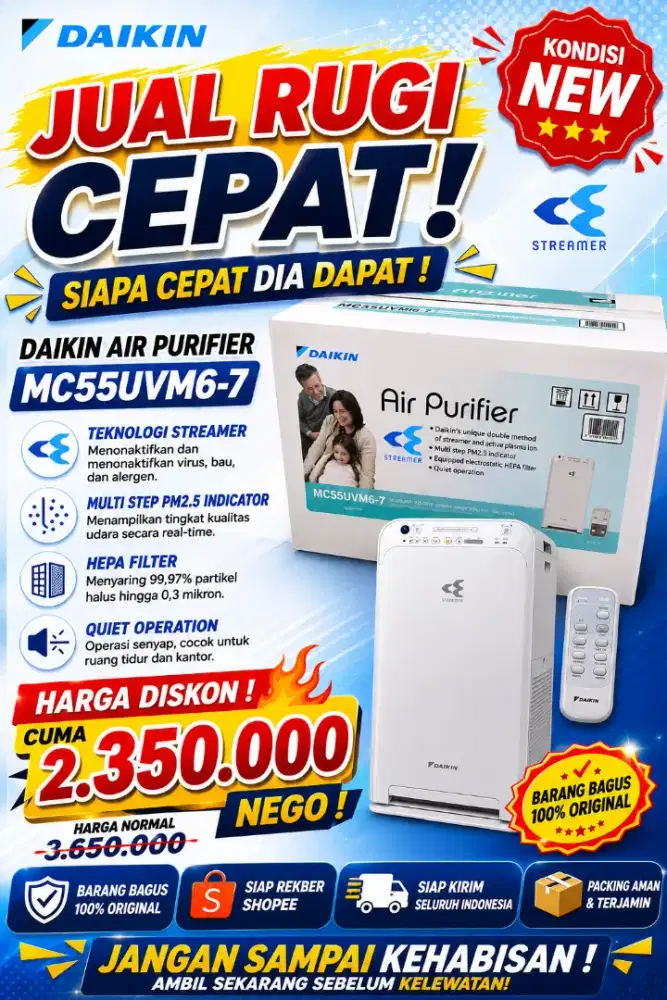 DI JUAL RUGI AIR PURIFIER DAIKIN SIAPA CEPAT DIA DAPAT BISA NEGO