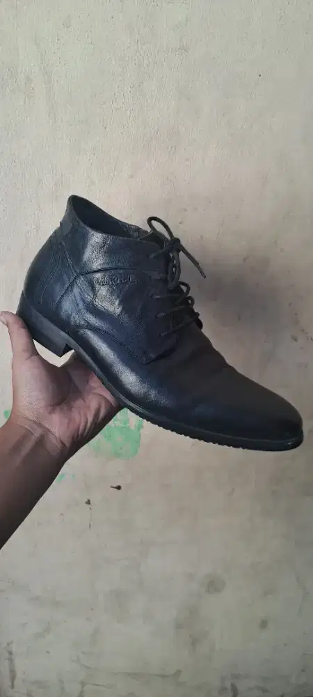 Sepatu Kulit Asli Pierre Cardin Paris Original Size 41 Hitam
