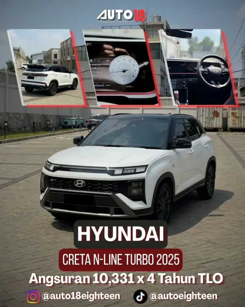 Hyundai Creta N-Line Turbo AT 2025 KM 8000 Putih