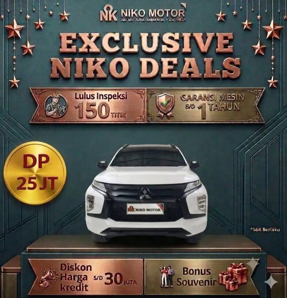 (SPT BARU KM12RB) PAJERO DAKAR 4X2 ULTIMATE 2022 AT: 2021|2023|2024