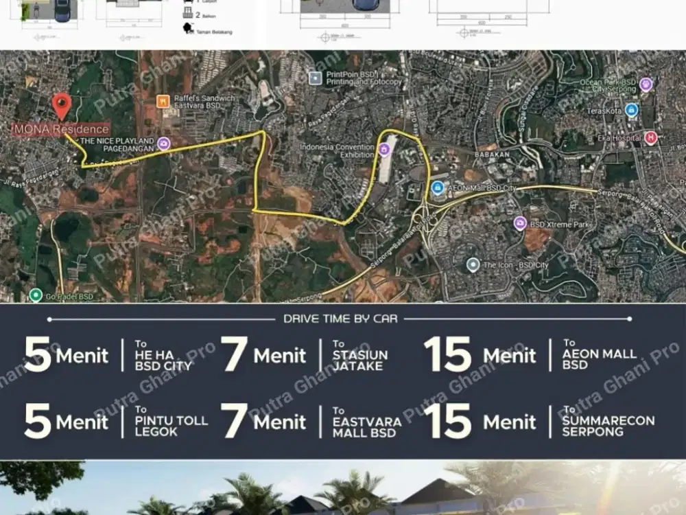 Dekat Mall Eastvara BSD at Mona Residence
