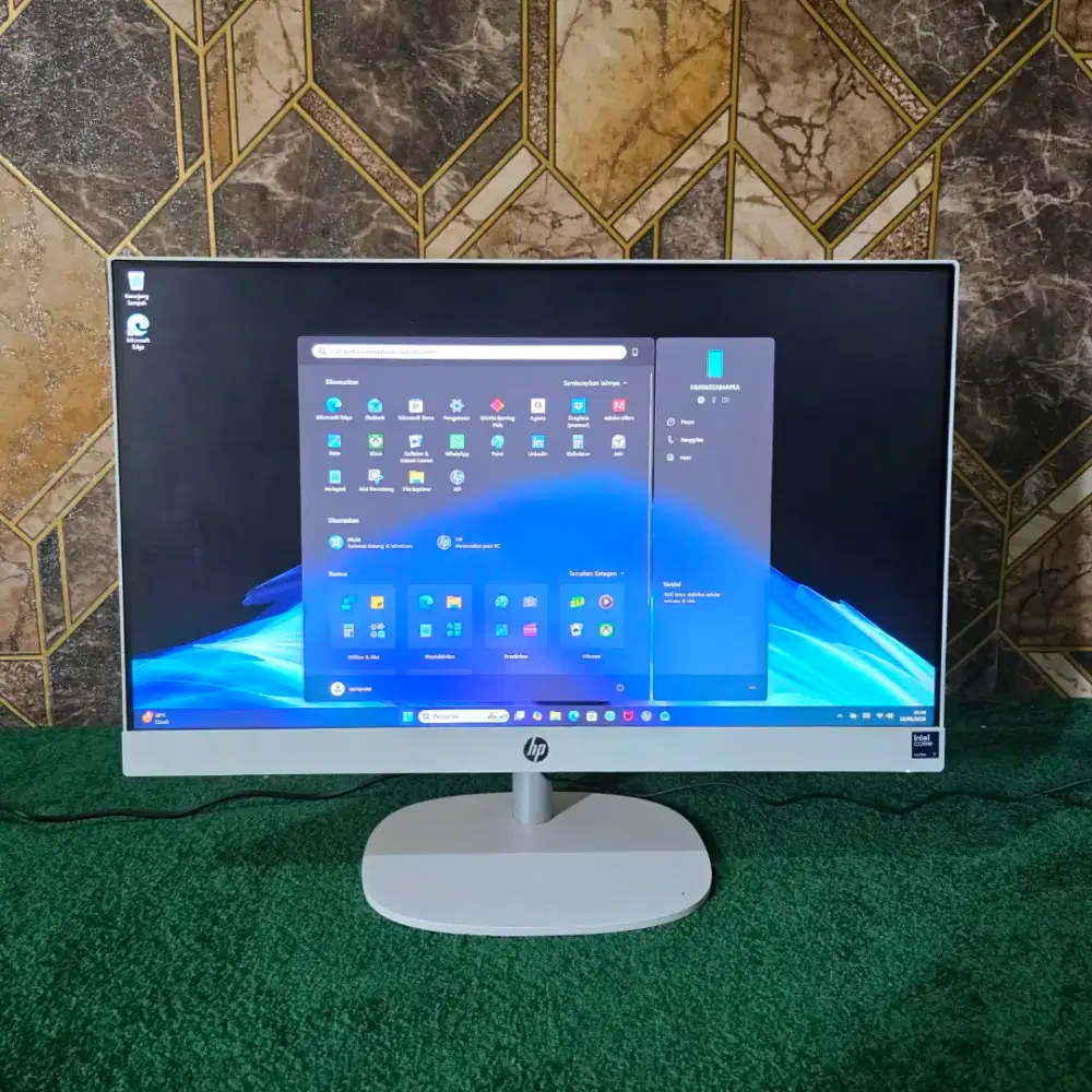 HP PC AIO 24 Ultra 7 RAM 16/512GB IPS Garansi Desember 2026