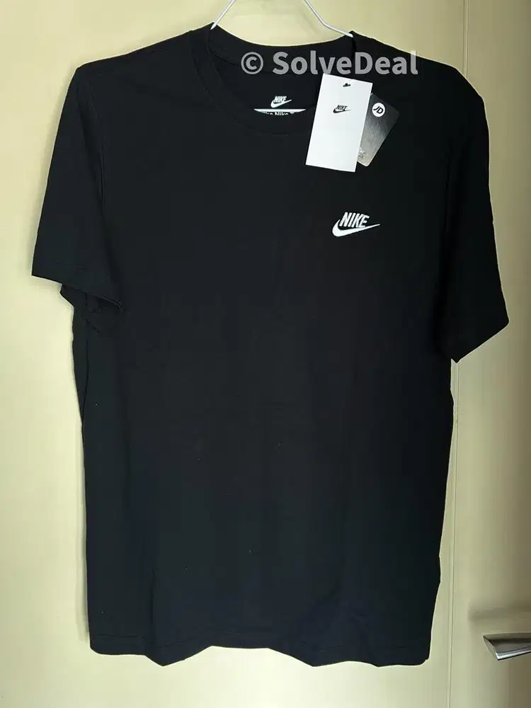 Kaos Nike Club Tee Black Original Casual T Shirt