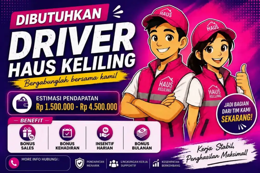 Open REKRUITMENT DRIVER HAUS KELILING