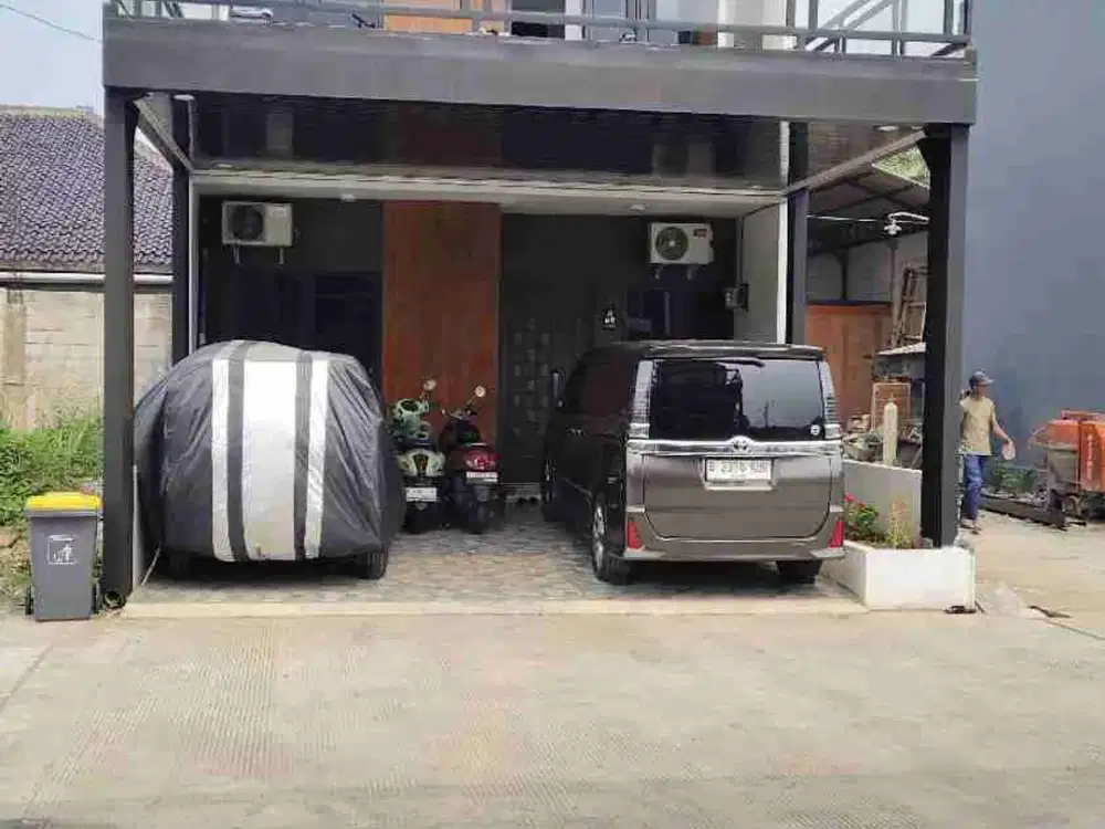 Hunian mewah exclusive one gate system pinggir jalan raya utama kampung sawah Lokasi strategis