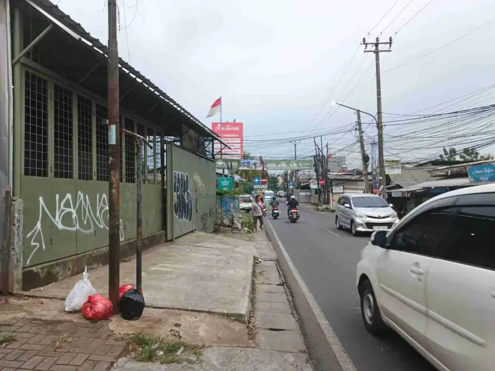 Jual  atau SEWA tanah kavling pinggir jalan raya ciater SPBU victor pamulang