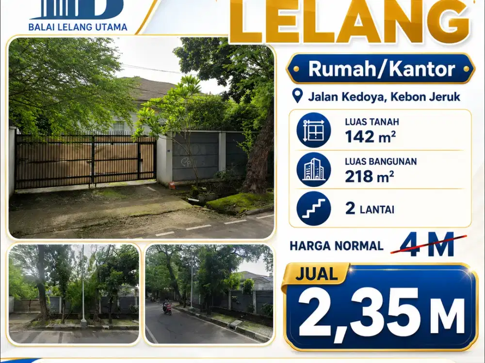 Dijual Rumah 2Lantai Kedoya Sel, Kebon Jeruk, Jakarta Barat Lokasi Sangat Strategis Cocok untuk Hunian Dan Bisnis Nego !!