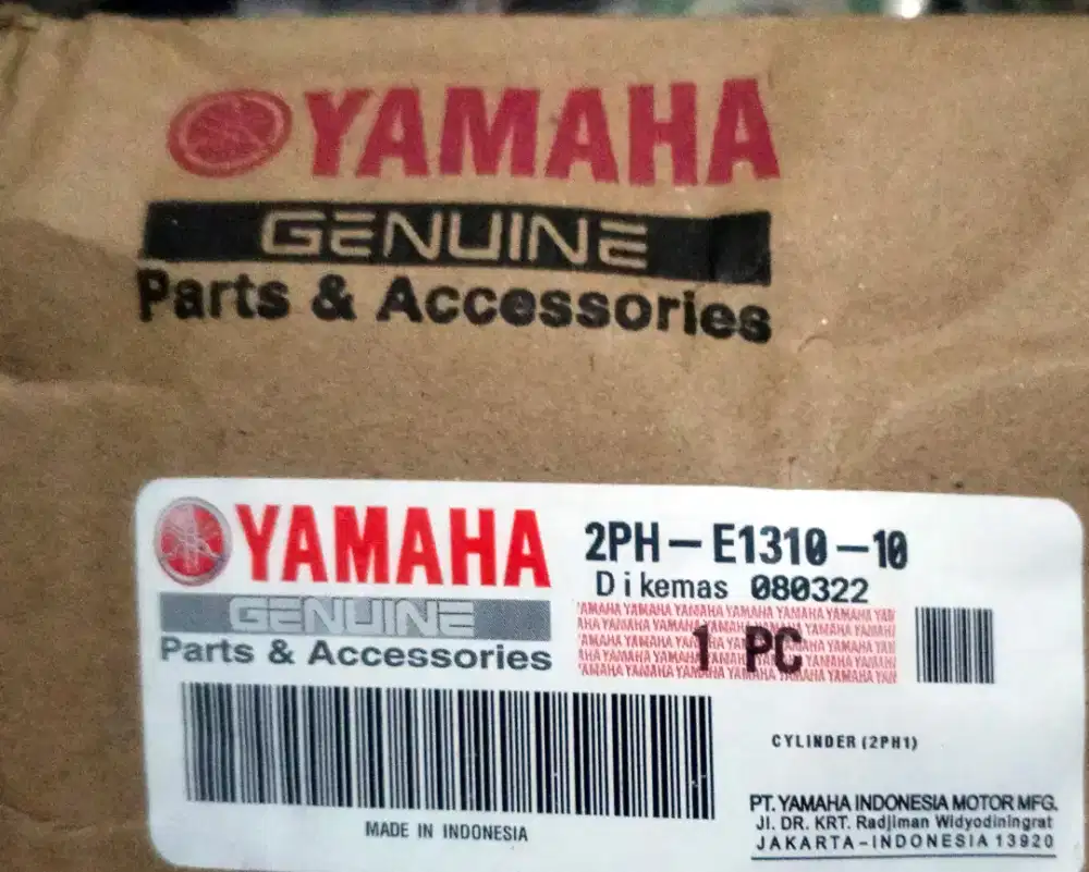 Blok, stang seher dan packing motor yamaha mio, soul