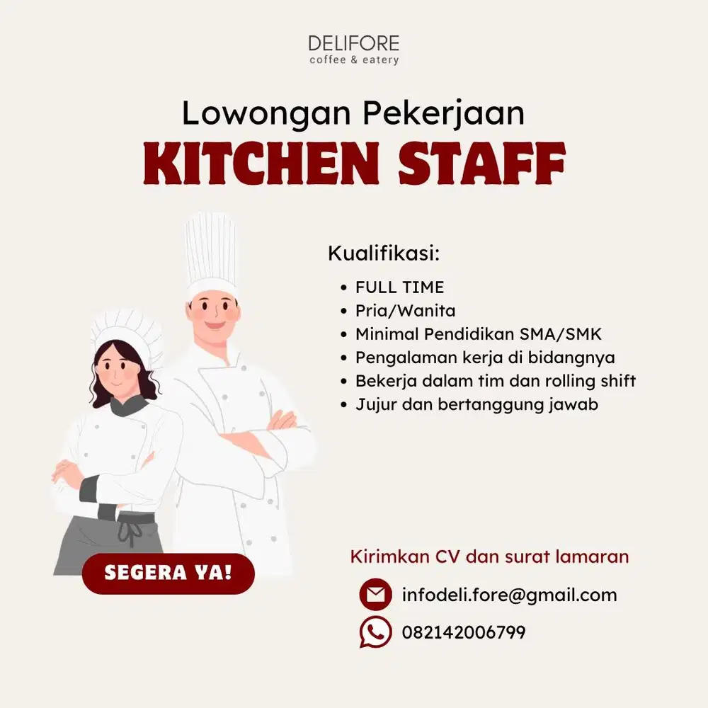 Kitchen crew cafe