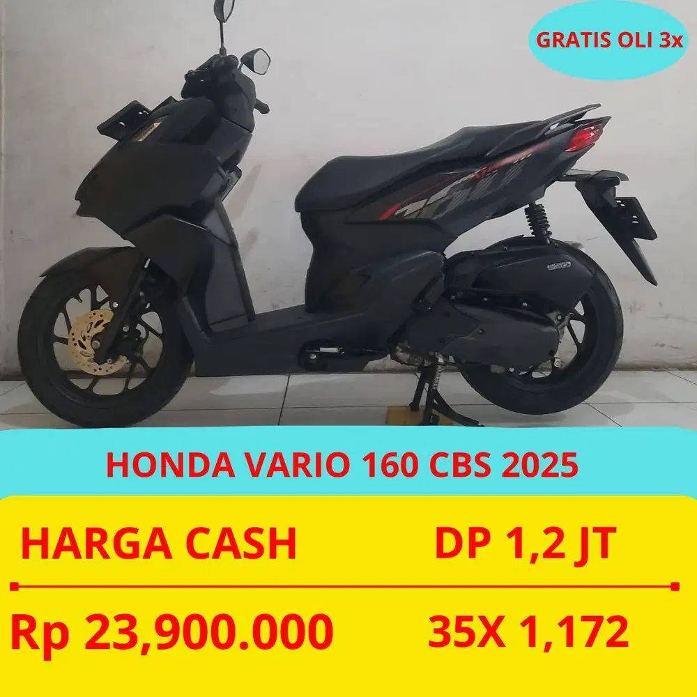HONDA VARIO 160 CBS 2025 DP MURAH 1,2 JUTA GUYS