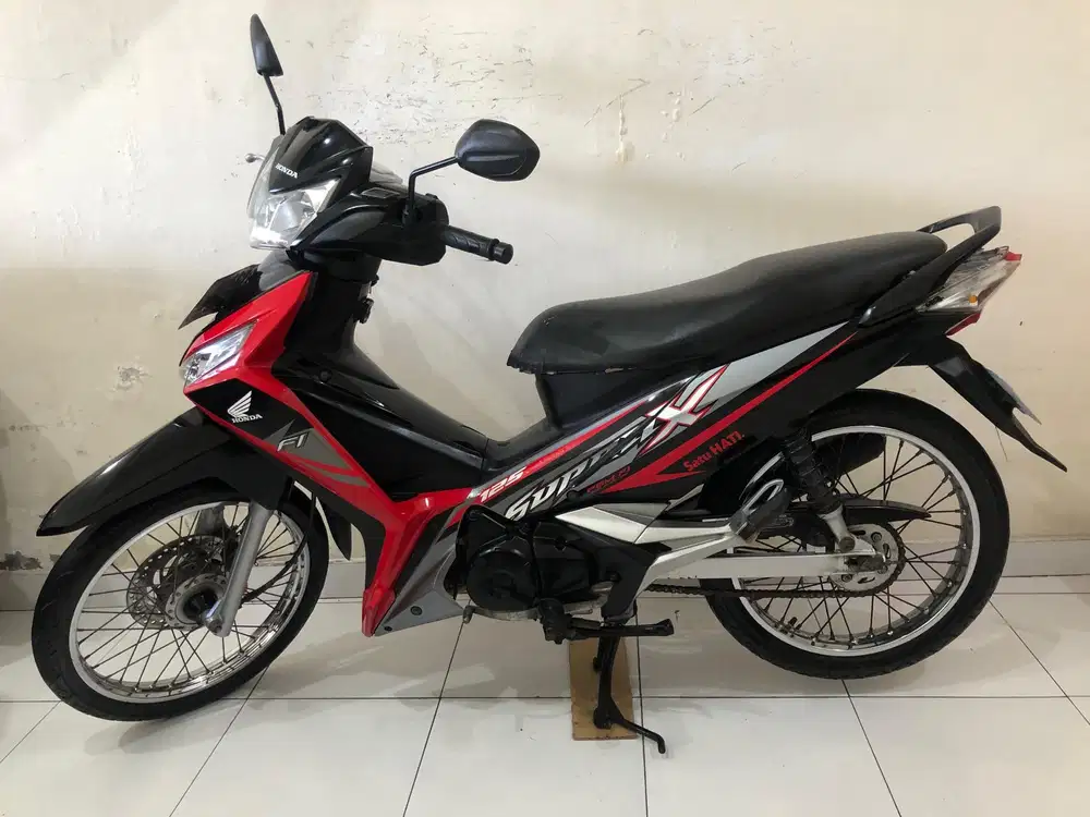 Supra X 125 Th.2016 merah hitam!!