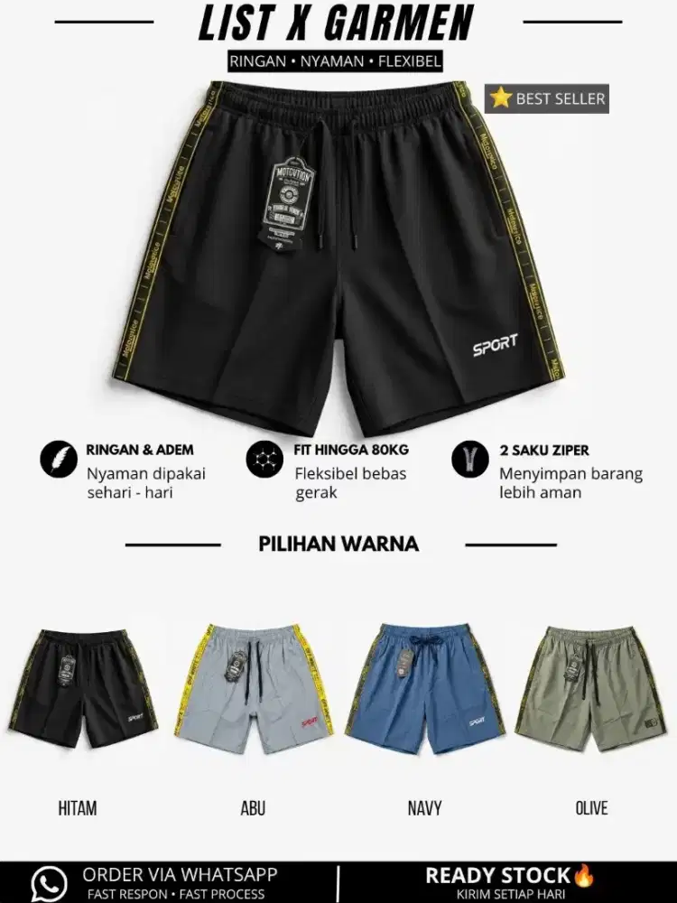 Celana sport pria all size