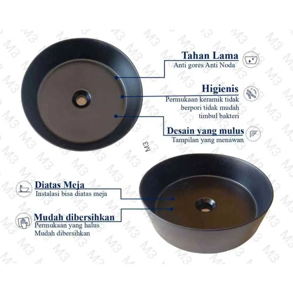 WASTAFEL KERAMIK K539 / WASTAFEL CUCI TANGAN