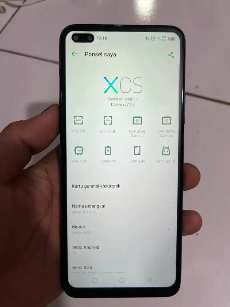 INFINIX NOTE 8 6/128 HP ONLY