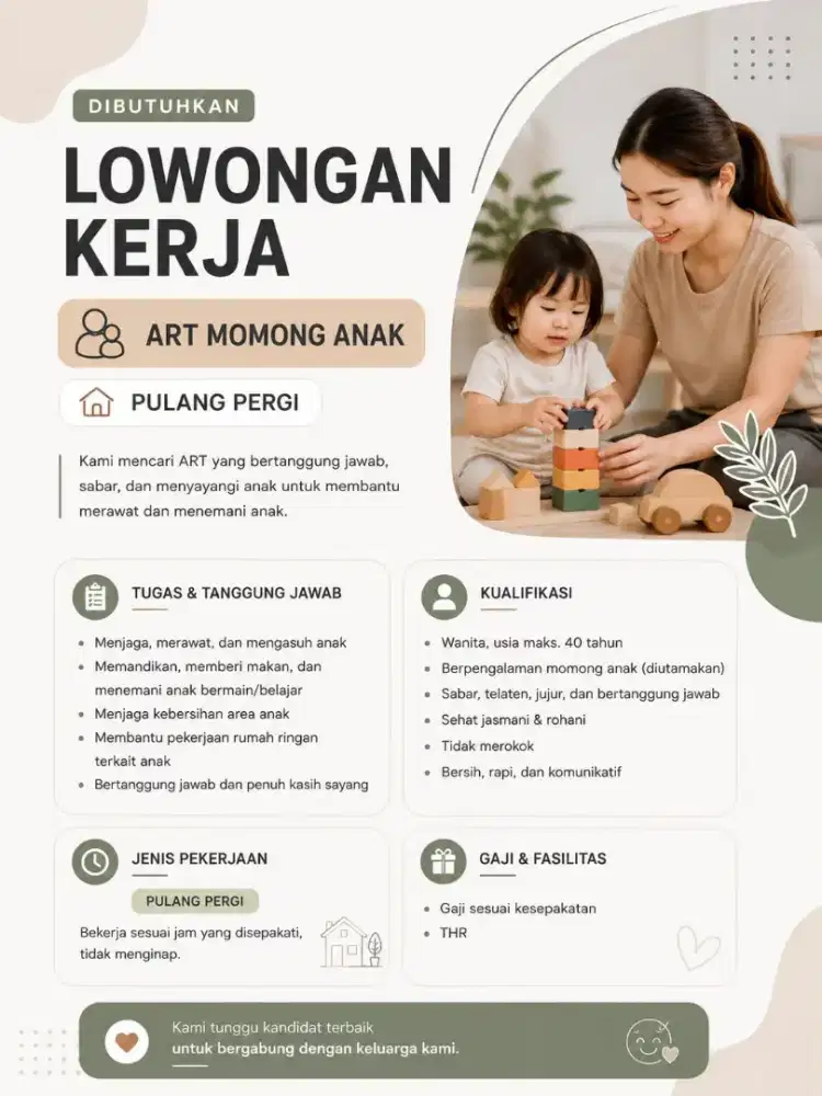 ART Menjaga Anak