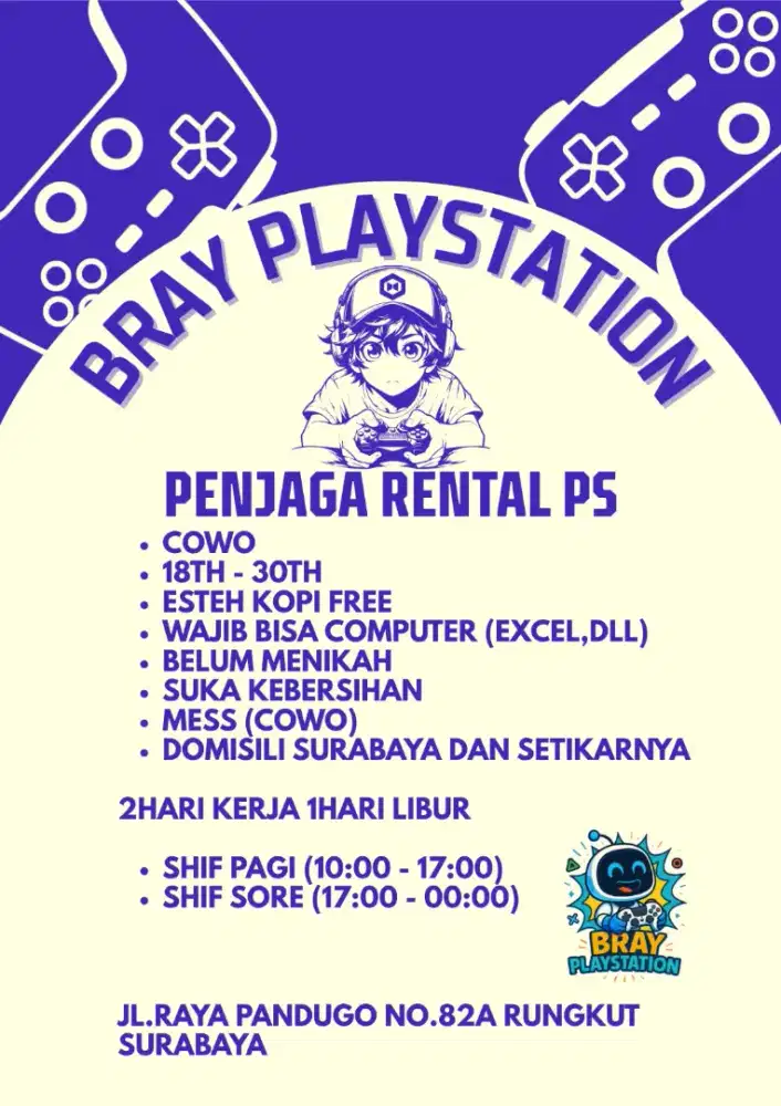 PENJAGA RENTAL PS