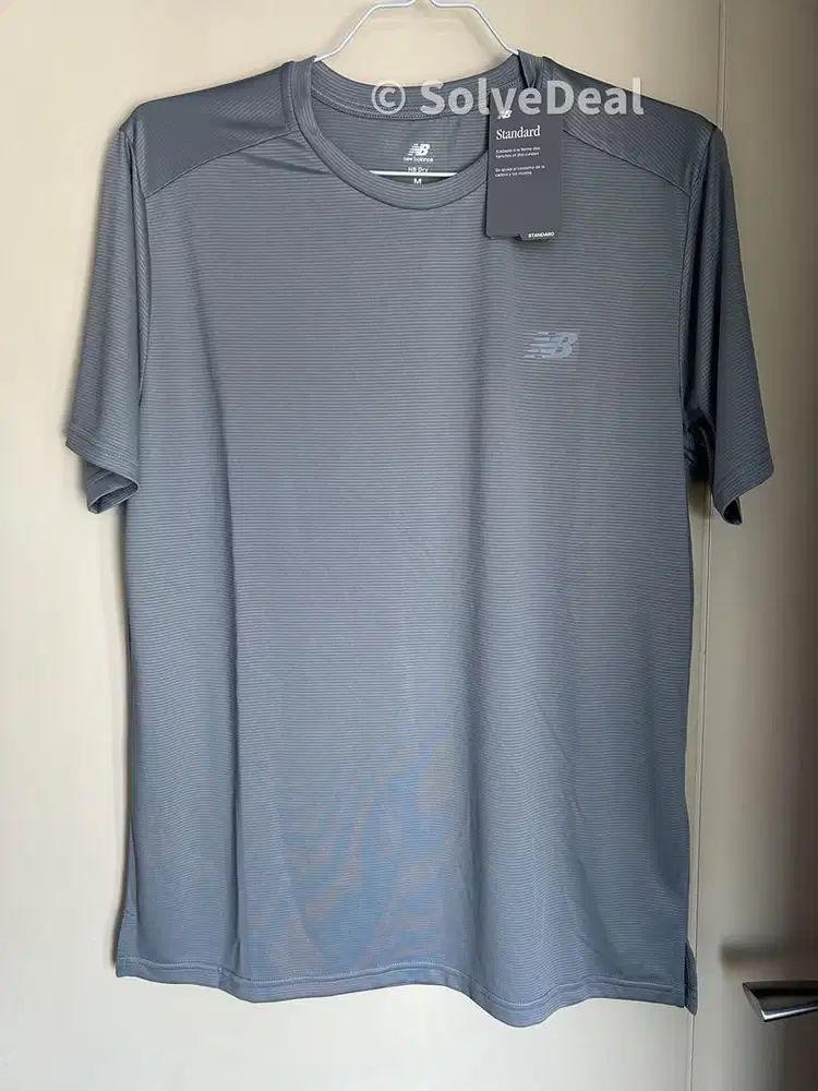 Kaos New Balance Sport Essentials Mens T Shirt Grey Kaos Pria Original