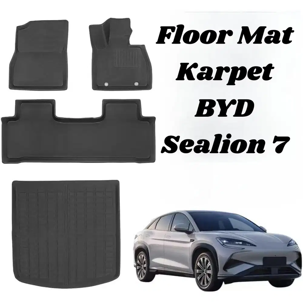 Floor Mat Trunk Mat Karpet Mobil Alas Bagasi BYD Sealion7 XPE Material