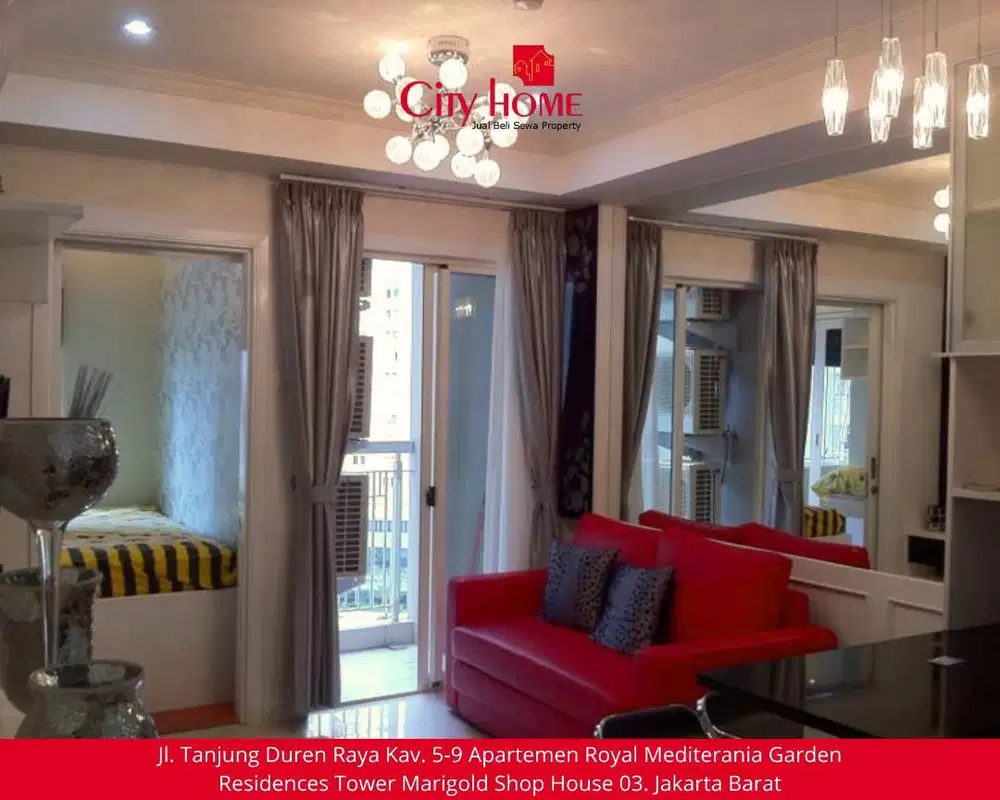Jual Apartemen 2 BR Furnished Royal Mediterania Garden Residences