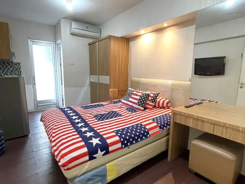 Apartemen Green Bay Pluit Greenbay Siap Huni! Studio Furnished Minimalis View Kolam Renang, Lokasi Tower Depan