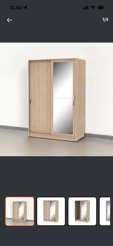Lemari pakaian rana