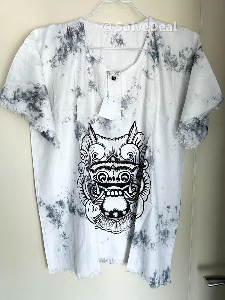 Kaos Barong Bali Putih Kaos Motif Barong
