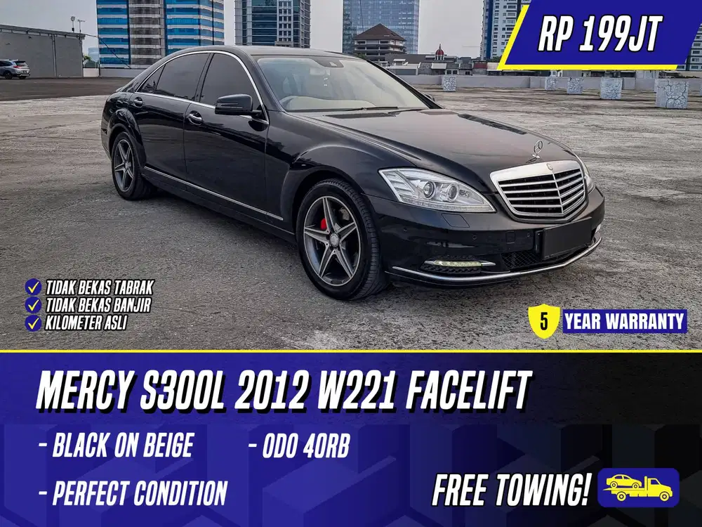 Mercedes Benz S300 L 2012 NIK 2011 Facelift Black on Beige Hitam Mercy