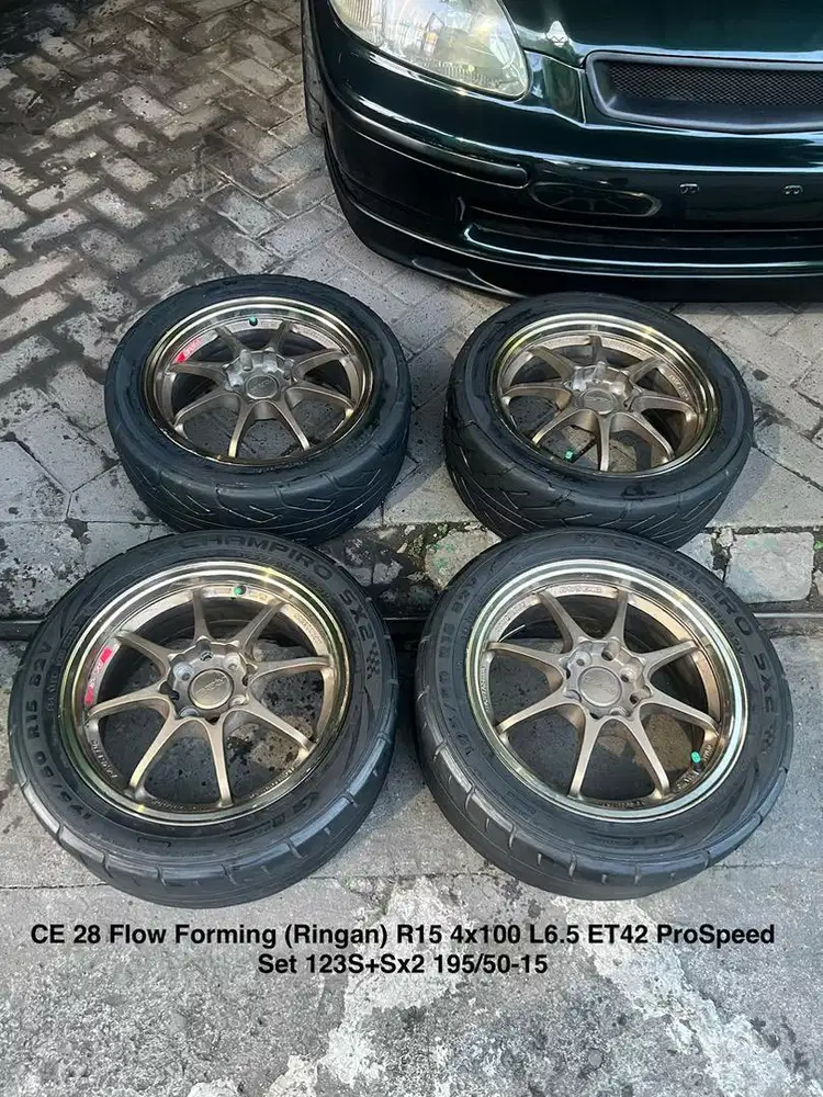 Velg RING 15 CE28 FlowForming L6.5 ET42 Set Ventus RS4 195/50-15 2023