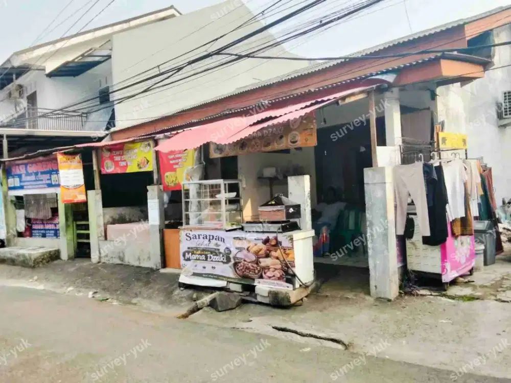Kontrakan 3 pintu Lt 124 m2 SHM Pinggir jalan Mobil Pondok Aren