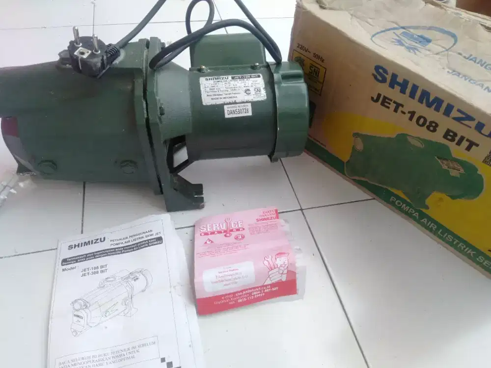 Mesin pompa air semi jet PAM merk SMIMIZU JET-108 BIT
