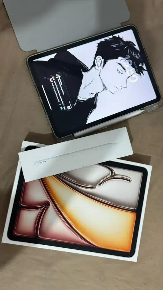 iPad Air 11-inch & Pencil Pro GARANSI no cacad 100%