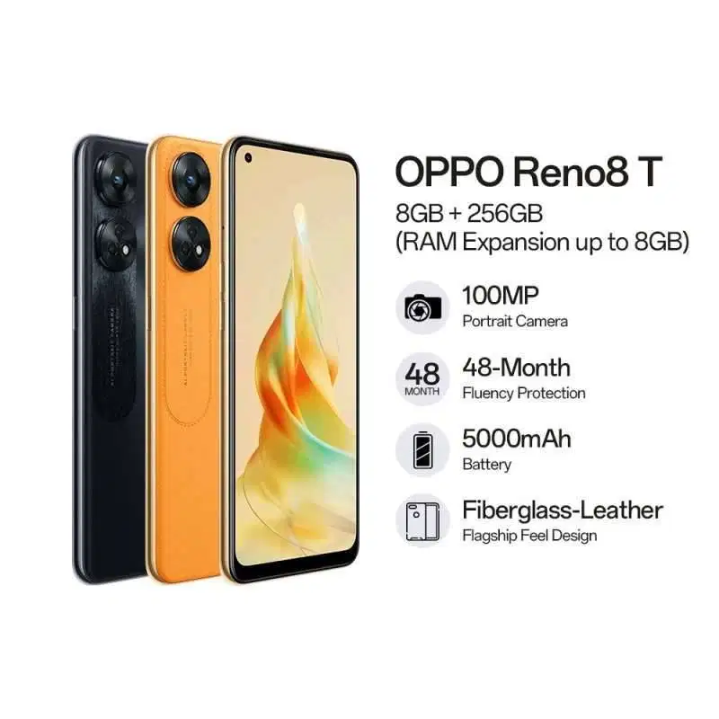 Oppo Reno 8t 4g second 2 tahun pemakaian
