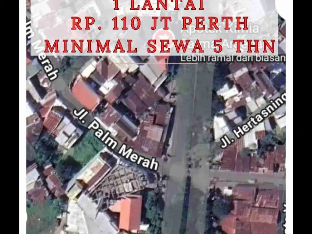 Disewakan Tempat Usaha
Poros Jl. Hertasning 
10X17, Sewa Minimal 5 Th keatas
Rp. 110 JT Perth