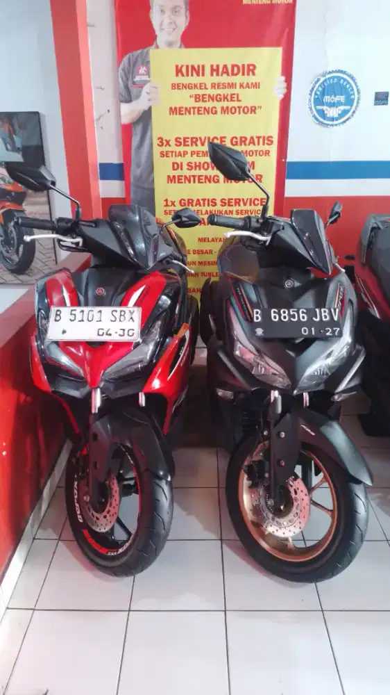 YAMAHA AEROX ALPHA MERAH HITAM TAHUN 2025 DP CUMA 1 JUTA