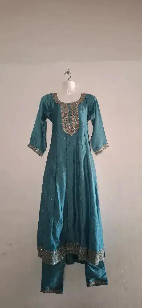 Dress muslim set celana pakistan import wanita