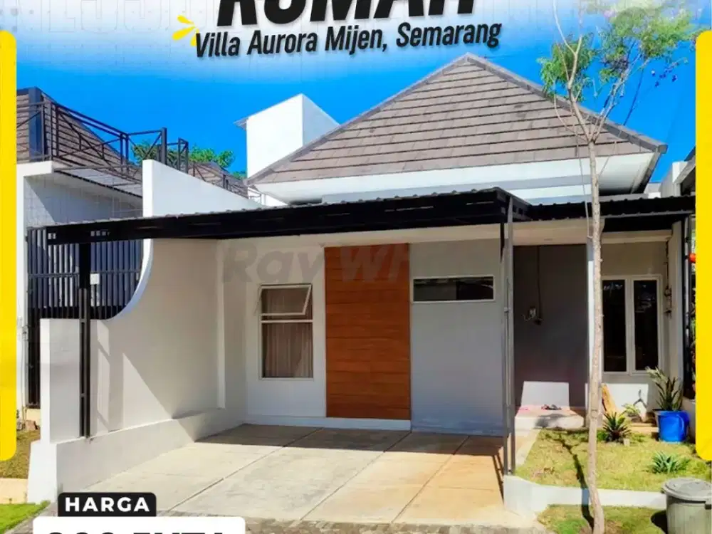 Rumah Modern Minimalis Siap Huni Sistem Cluster Aman di Villa Aurora Mijen Semarang