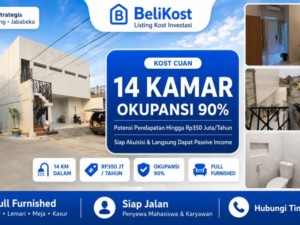 DIJUAL CEPAT KOSAN PREMIUM DI CIKARANG