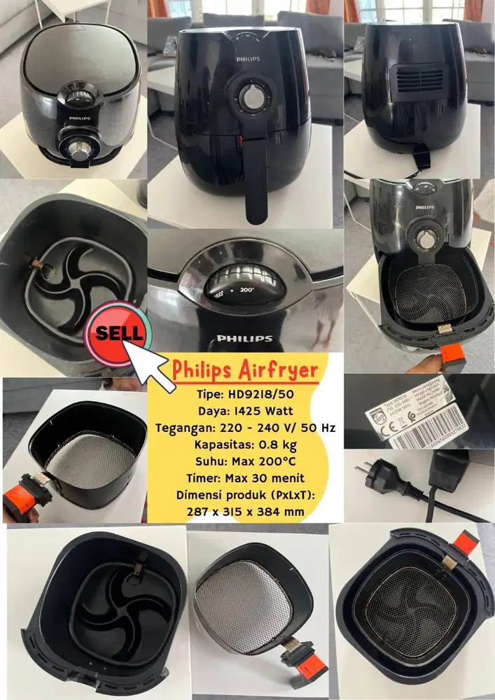 DIJUAL AIR FRYER PHILIPS HD9218/50